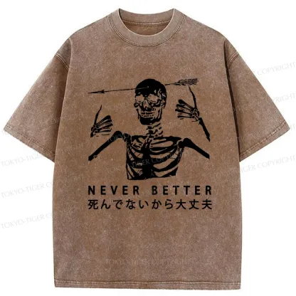 Tokyo-Tiger It's Okay Because I'm Not Dead Washed T-Shirt