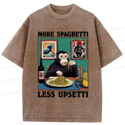 Tokyo-Tiger More Spaghetti Less Upset Bigfoot Washed T-Shirt