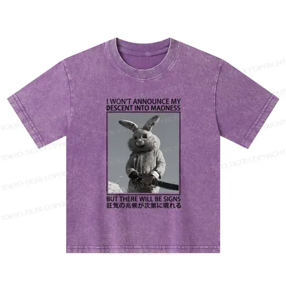 Tokyo-Tiger Rabbit Goes Into Madness Kids Washed T-Shirt