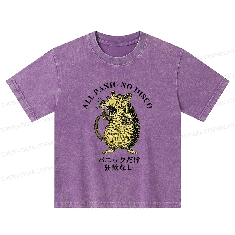 Tokyo-Tiger All Panic No Disco Kids Washed T-Shirt