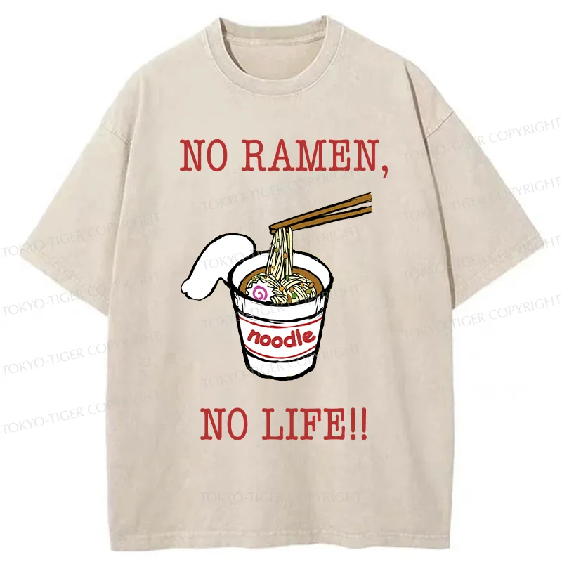 Tokyo-Tiger Life Must Have Ramen Washed T-Shirt