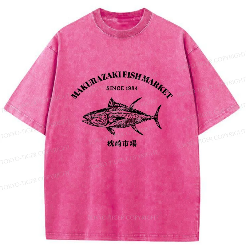 Tokyo-Tiger Makurazaki Market Washed T-Shirt