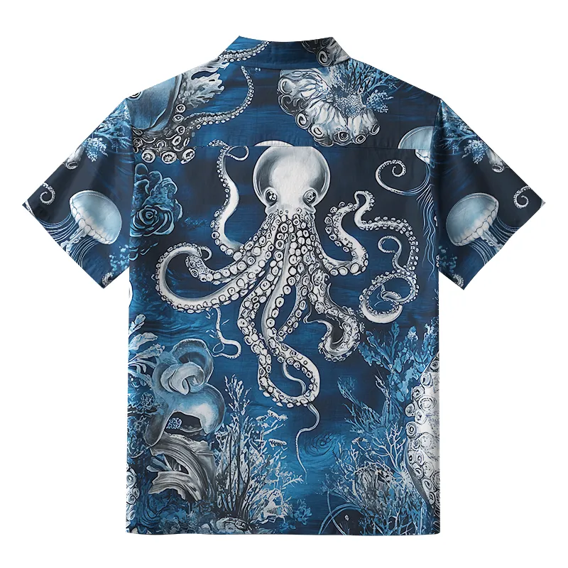 Tokyo-Tiger Deep Sea Octopus Aloha Hawaiian Shirt