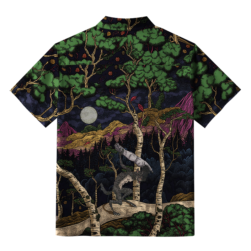 Tokyo-Tiger Horrible Ghoul Aloha Hawaiian Shirt