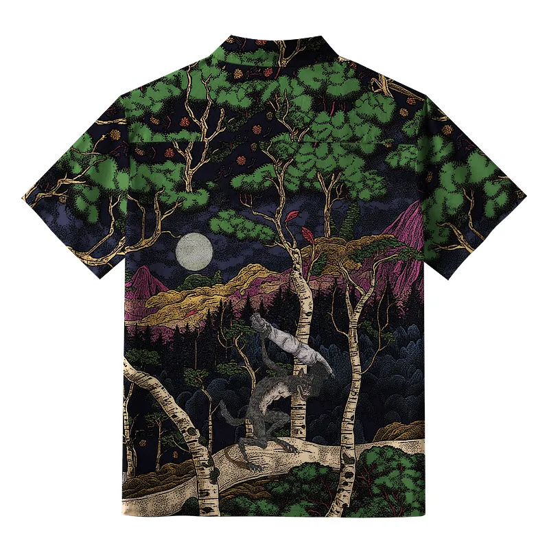 Tokyo-Tiger Horrible Ghoul Aloha Hawaiian Shirt