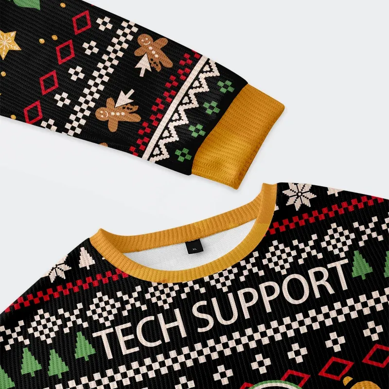 Tokyo-Tiger Click On The Gingerbread Man Christmas Ugly Sweatshirt