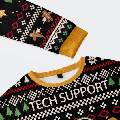 Tokyo-Tiger Click On The Gingerbread Man Christmas Ugly Sweatshirt