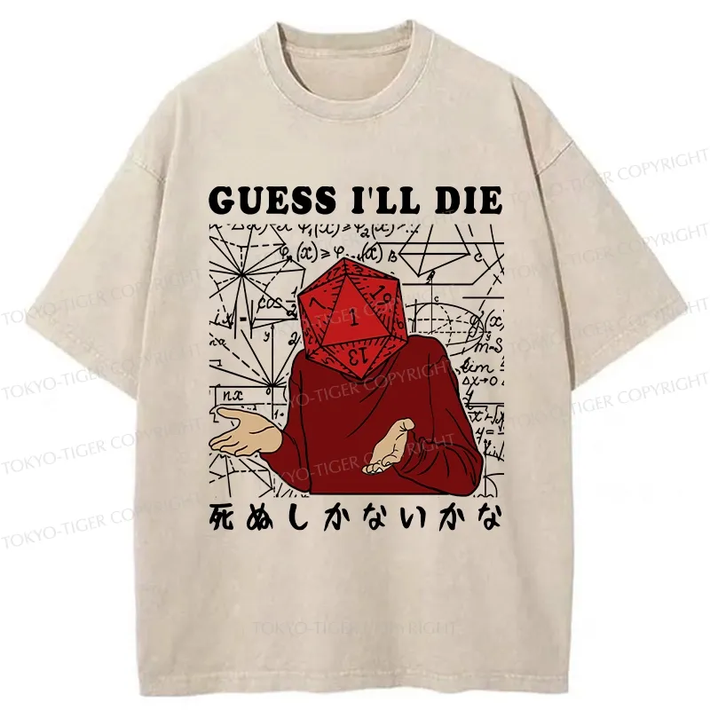Tokyo-Tiger I Think I Might Die Washed T-Shirt