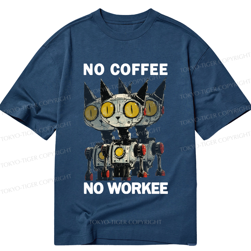 Tokyo-Tiger No Coffee No Workee Classic T-Shirt