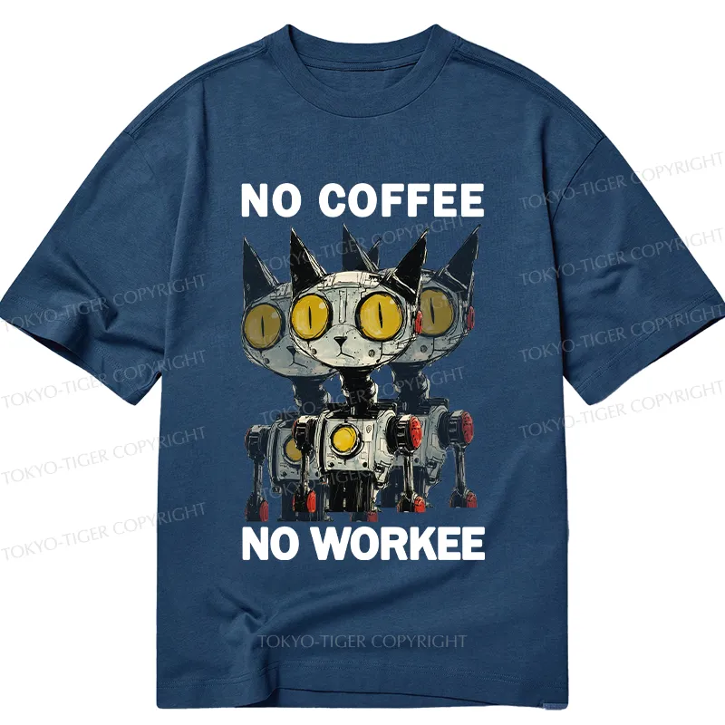 Tokyo-Tiger No Coffee No Workee Classic T-Shirt
