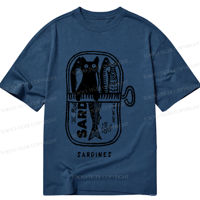Tokyo-Tiger Cat Hiding In A Sardine Can Classic T-Shirt