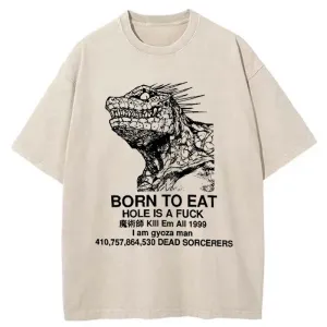 Image of Tokyo-Tiger Born To Eat Washed T-Shirt