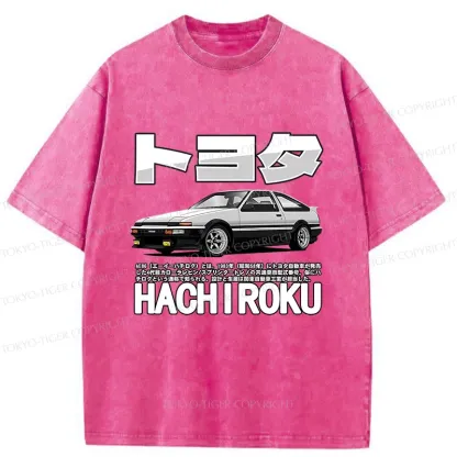 Tokyo-Tiger Japanese Classic Car Washed T-Shirt