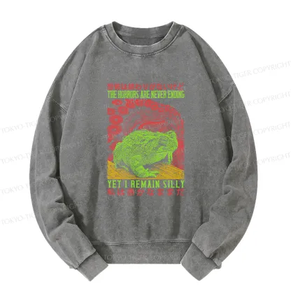 Tokyo-Tiger The Horrors Are Never Ending Japan Washed Sweatshirt