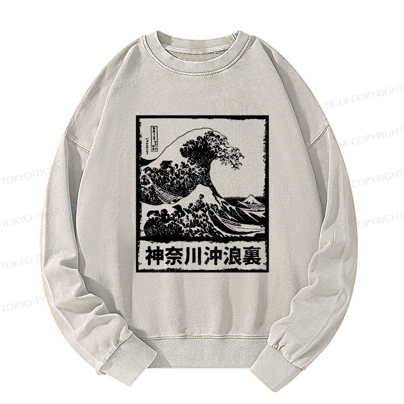 Tokyo-Tiger Legendary Wave Washed Sweatshirt