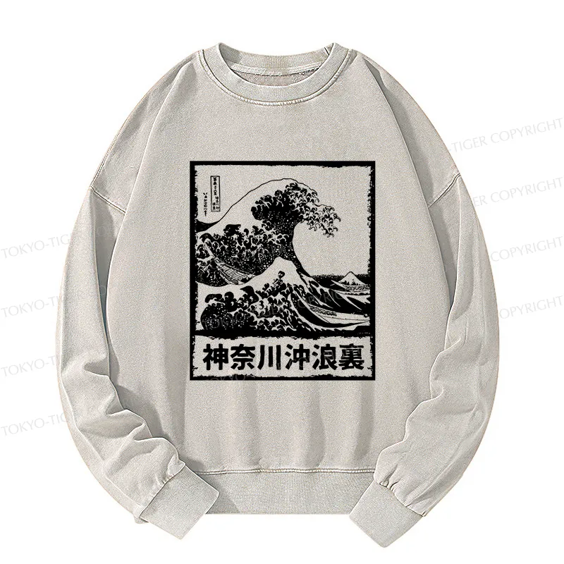 Tokyo-Tiger Legendary Wave Washed Sweatshirt