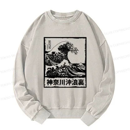 Tokyo-Tiger Legendary Wave Washed Sweatshirt