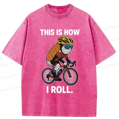 Tokyo-Tiger Rice Ball Cyclist Washed T-Shirt