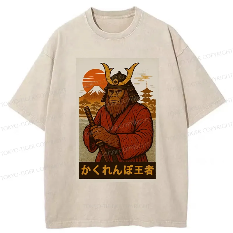 Tokyo-Tiger Hide And Seek Champion Bigfoot Washed T-Shirt