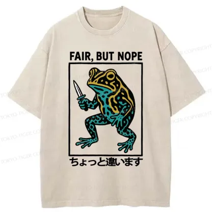 Tokyo-Tiger Rebellious Frog Washed T-Shirt