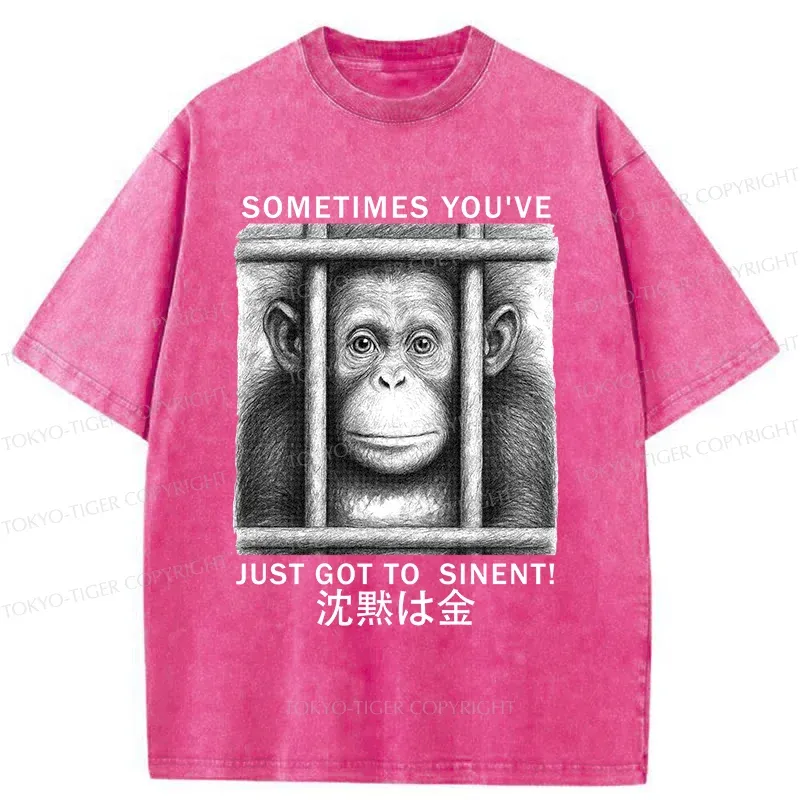 Tokyo-Tiger Silent Gorilla Washed T-Shirt