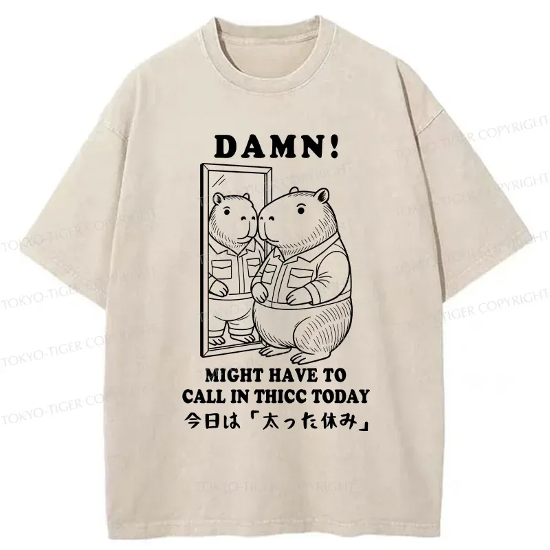 Tokyo-Tiger Fatty's Day Off Washed T-Shirt