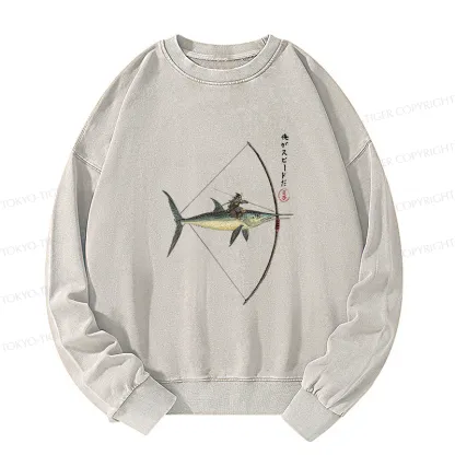 Tokyo-Tiger I Am Speed Washed Sweatshirt