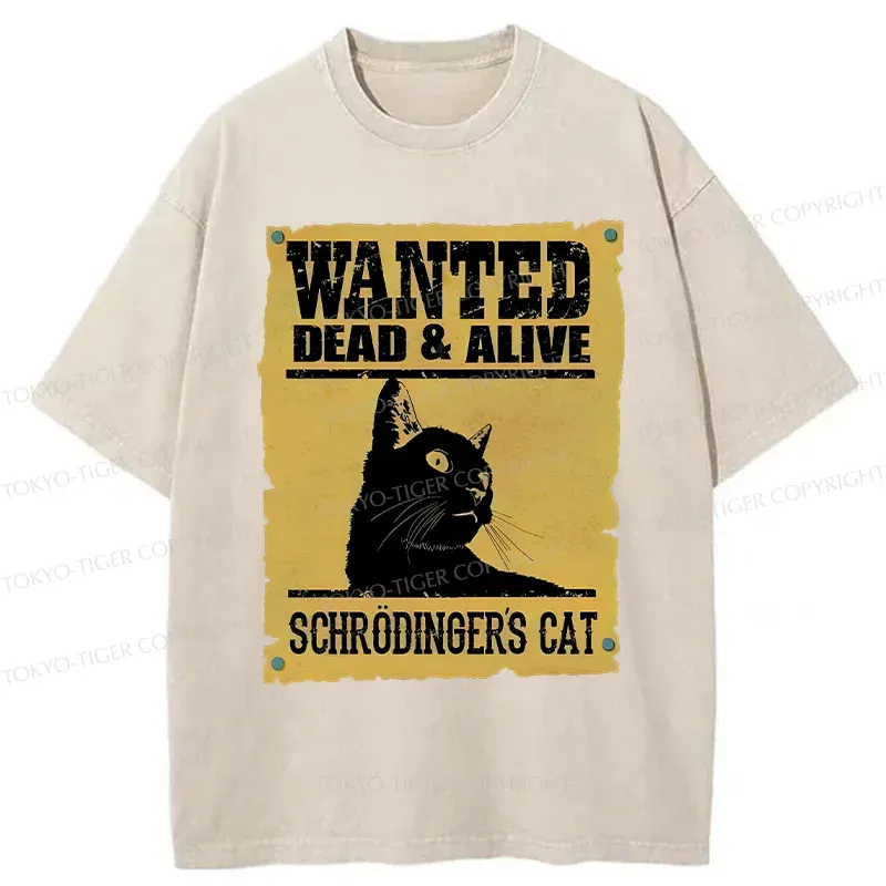 Tokyo-Tiger Wanted Cat Washed T-Shirt