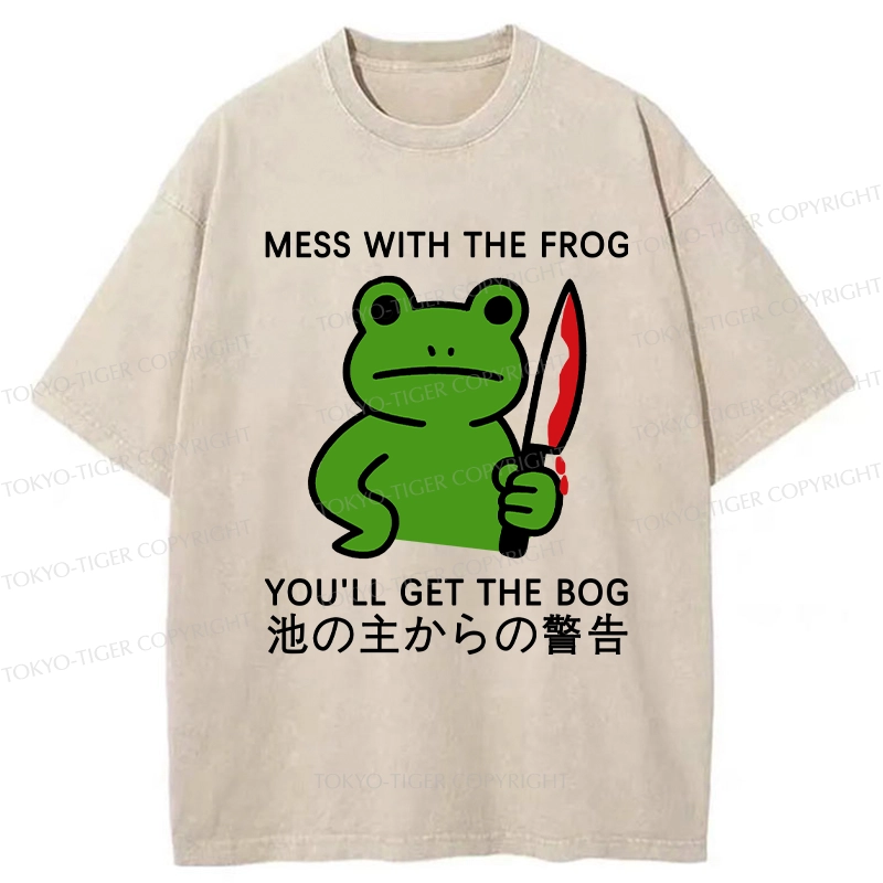 Tokyo-Tiger Don't Mess With The Frog Washed T-Shirt