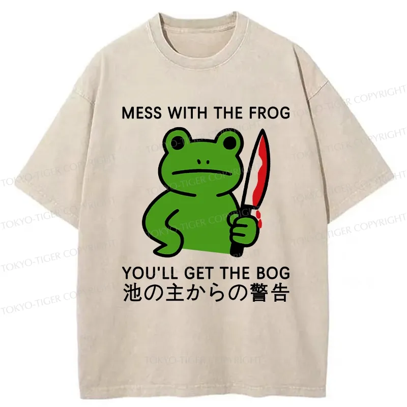 Tokyo-Tiger Don't Mess With The Frog Washed T-Shirt