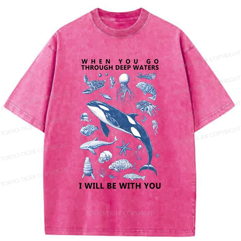 Tokyo-Tiger Deep Sea Creatures Washed T-Shirt