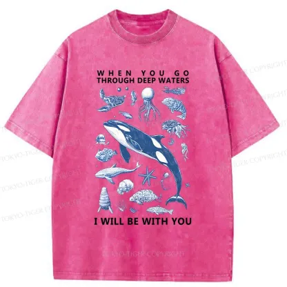 Tokyo-Tiger Deep Sea Creatures Washed T-Shirt