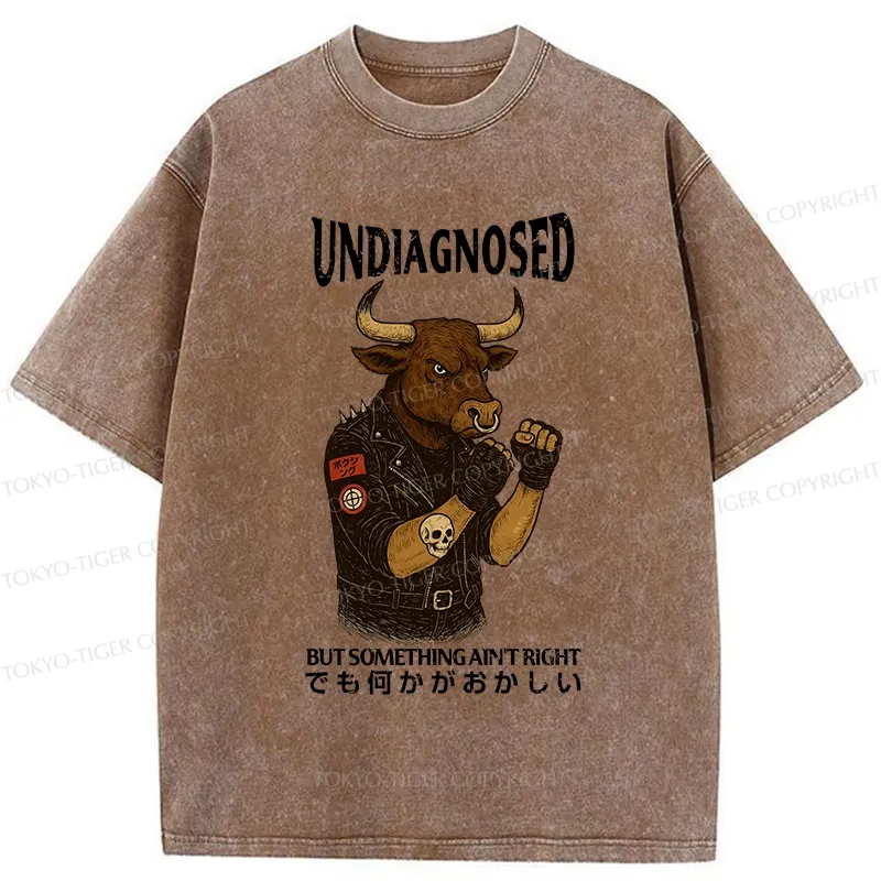 Tokyo-Tiger Undiagnosed But Something Ain't Right Washed T-Shirt