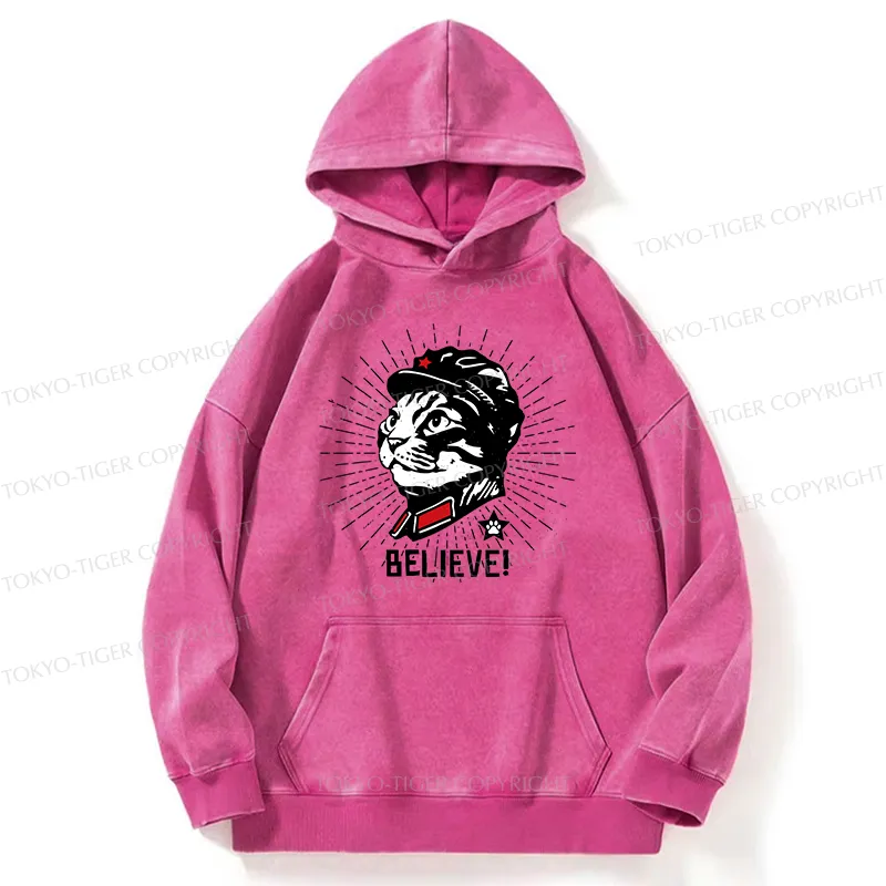 Tokyo-Tiger Trust Cat Chairman Washed Hoodie