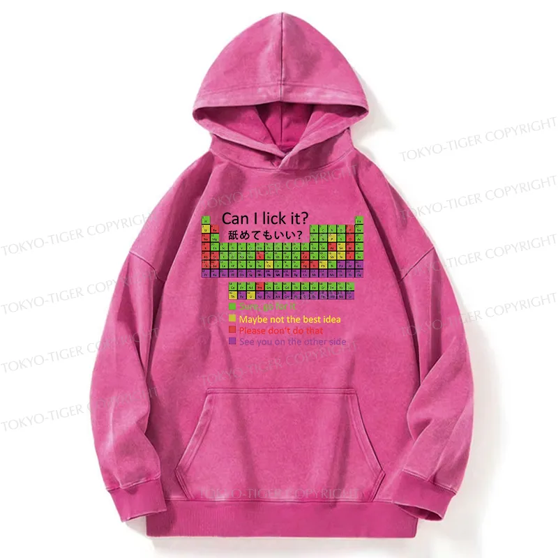Tokyo-Tiger Can I Lick It Washed Hoodie