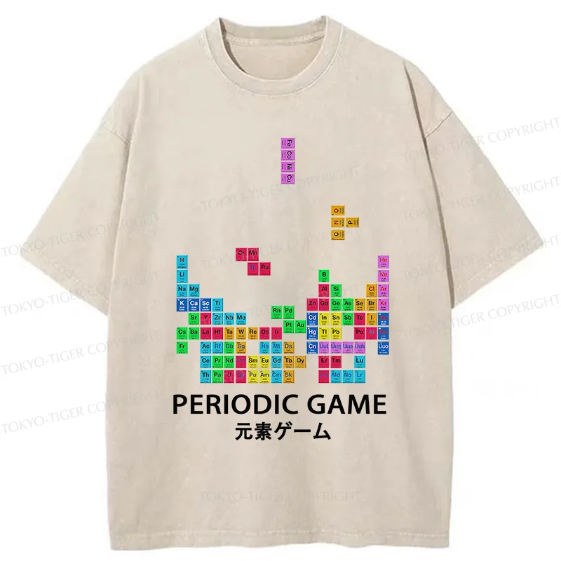 Tokyo-Tiger Elemental Game Washed T-Shirt