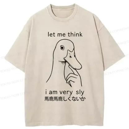 Tokyo-Tiger Thinking Goose Washed T-Shirt