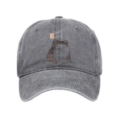 Tokyo-Tiger Matsumoto Hoji Woodblock Print Frog Washed Cap