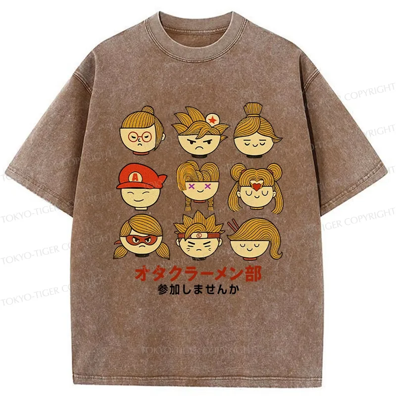 Tokyo-Tiger Otaku Ramen Club Washed T-Shirt