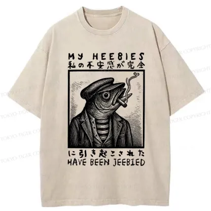 Tokyo-Tiger My Heebies Have Been Jeebied Washed T-Shirt