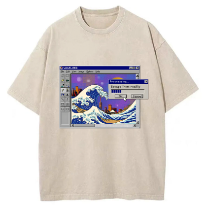 Tokyo-Tiger Escape From Reality Washed T-Shirt