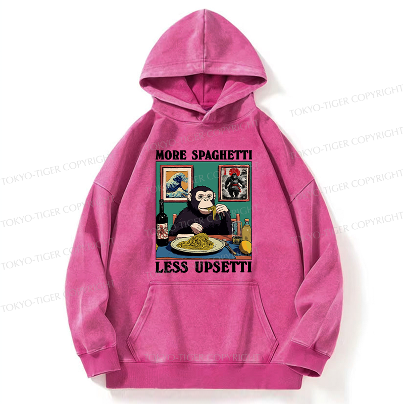 Tokyo-Tiger More Spaghetti Less Upset Bigfoot Washed Hoodie