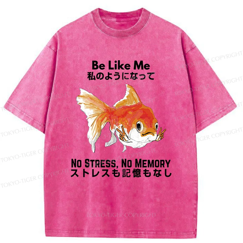 Tokyo-Tiger Live Like A Fish Washed T-Shirt