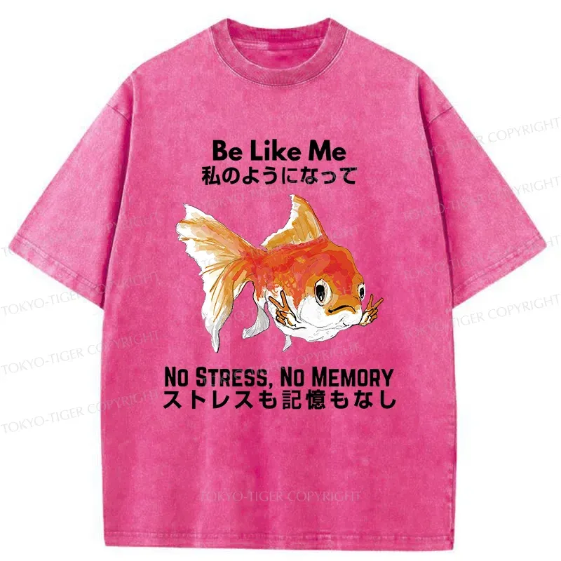 Tokyo-Tiger Live Like A Fish Washed T-Shirt