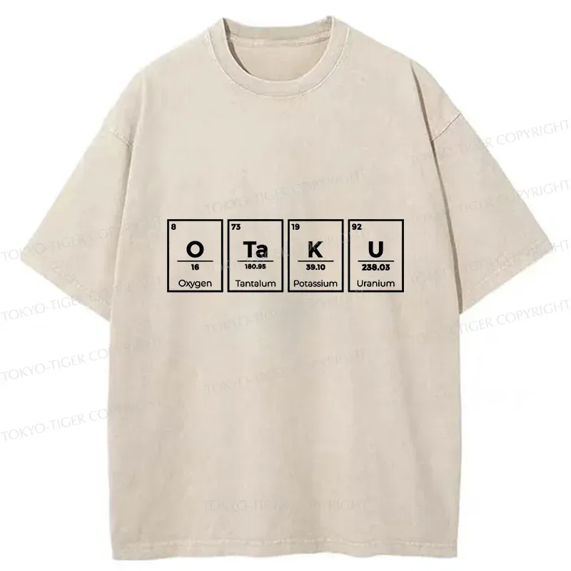 Tokyo-Tiger OTAKU Element Table Washed T-Shirt