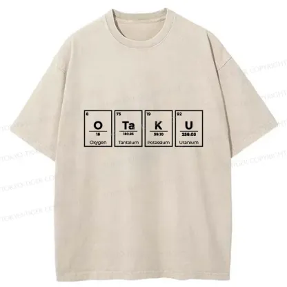 Tokyo-Tiger OTAKU Element Table Washed T-Shirt