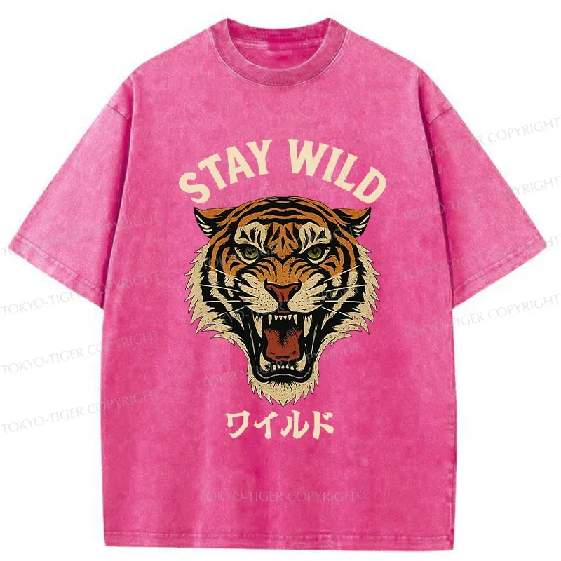 Tokyo-Tiger Wild Tiger Washed T-Shirt
