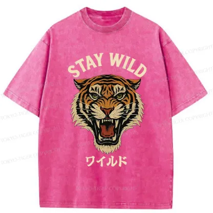 Tokyo-Tiger Wild Tiger Washed T-Shirt