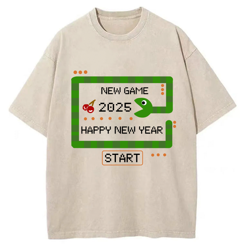 Tokyo-Tiger 2025 Happy New Year Washed T-Shirt