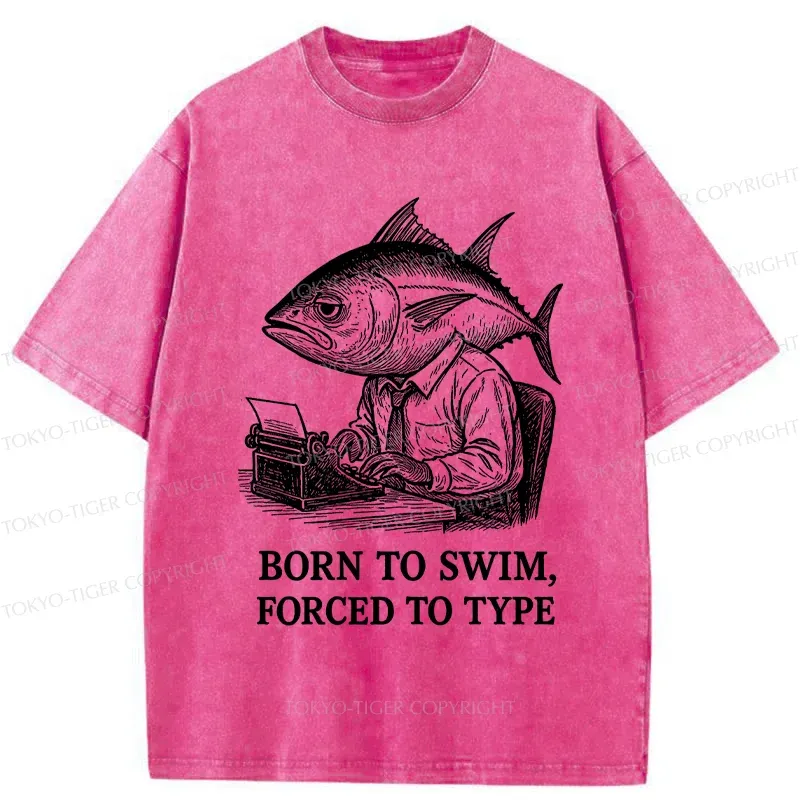 Tokyo-Tiger Tuna At Work Washed T-Shirt